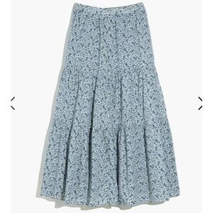 NWT Madewell Maxi Dress - Button-Front Tiered Florentine Floral - SMALL